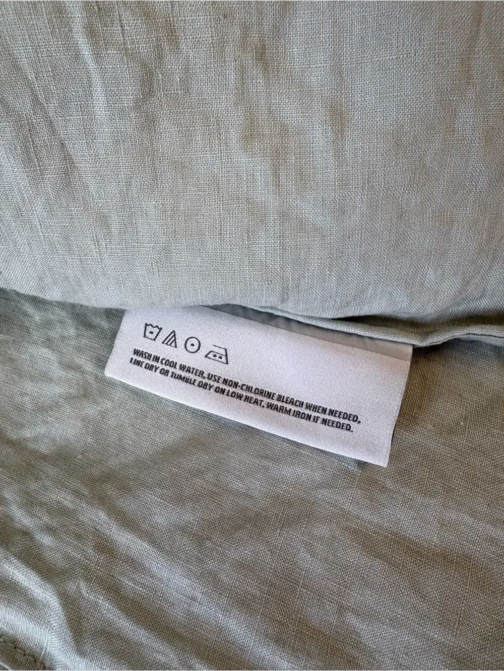 Light Sage 100% Linen Duvet Cover & Shams Set - Tuft & Needle